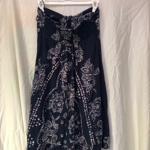 American Eagle strapless patterned dress